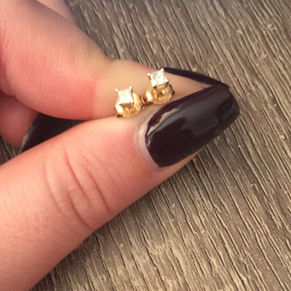 1/10 CTTW Princess 14KYG Studs